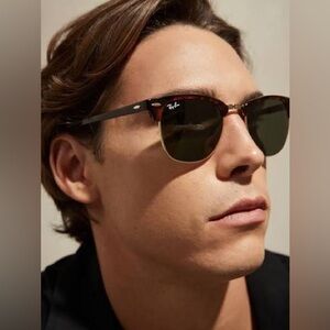 Ray-Ban Polarized Sunglasses Classic RB3016 990/58 51-145 Tortoise & Black Gold